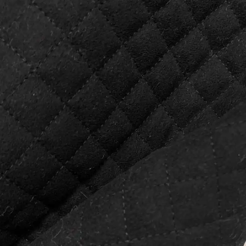 Tessuto Trapunto Scamosciato Nero 20 Cm Mono Faccia | Promo lampo