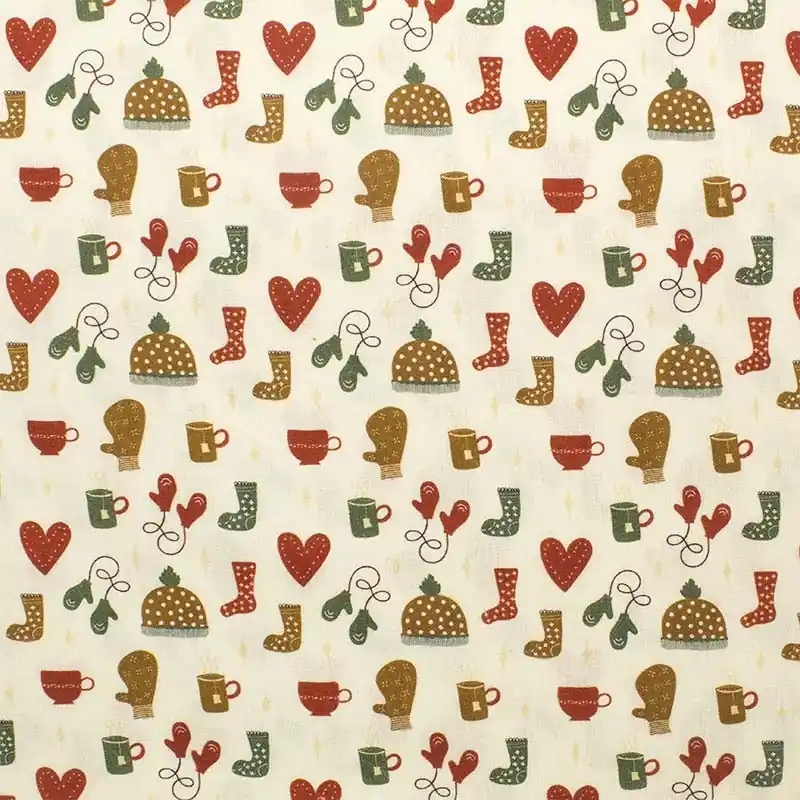 Tessuto Cotone Lovely christmas - Prezzo promozionale