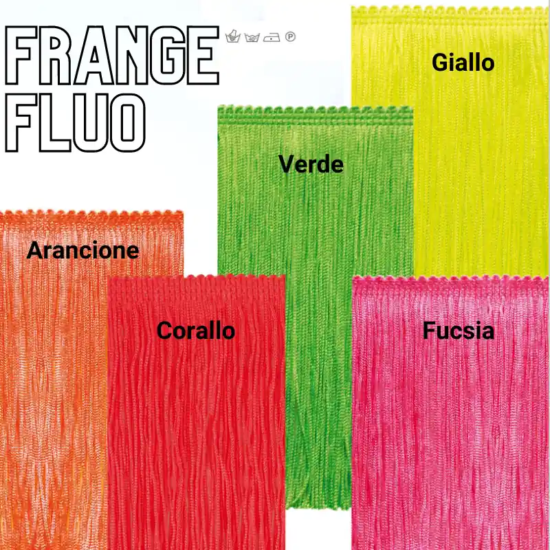 Frangia 15 cm giallo fluo - Non lasciartelo sfuggire