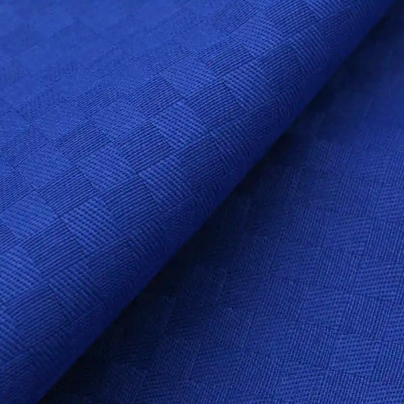 Tessuto damina tovagliato blu - Occasione