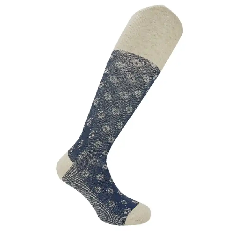 Calza lunga fantasia jacquard anelli - Novità nello shop