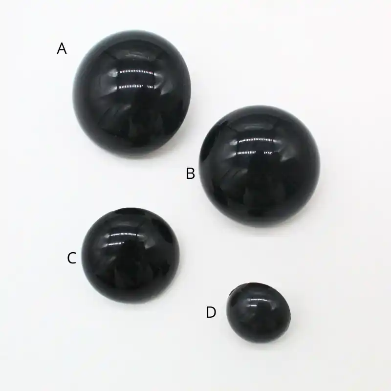 Direttamente dalla fabbrica - Bottoni mezza sfera neri