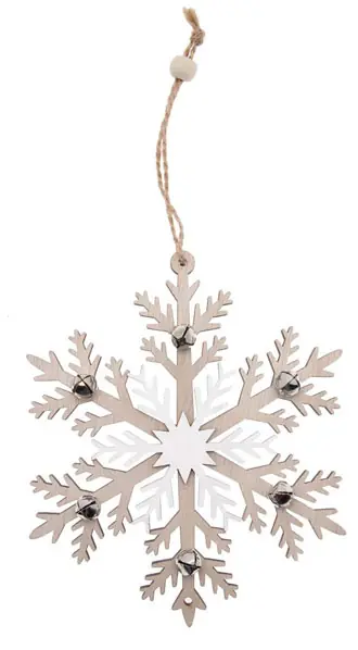 Fiocchi di neve da appendere con sonagli - Grande offerta