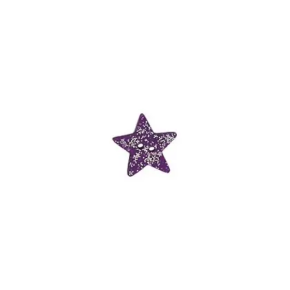 Novità nello shop - Bottone Purple Disco Star, Medium