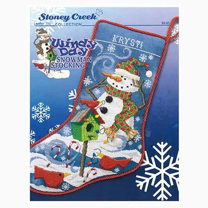 Windy Day Snowman Stocking | Top vendite
