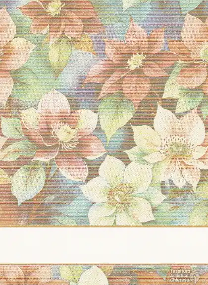 Asciugapiatti - Fiori di Natale - Oro-Multicolor Lurex | Sconto speciale
