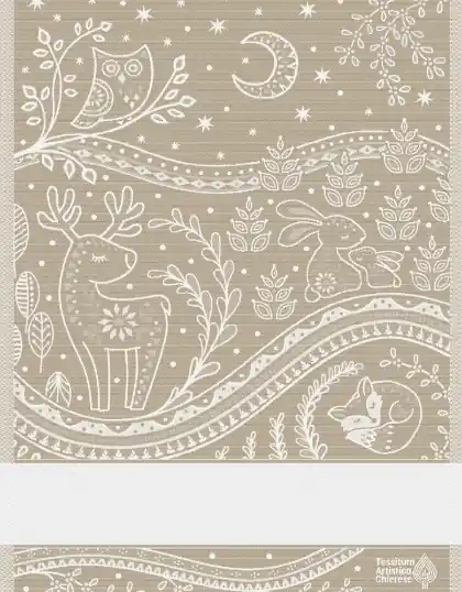Grande affare | Asciugapiatti - Incanto - Ecru Lurex