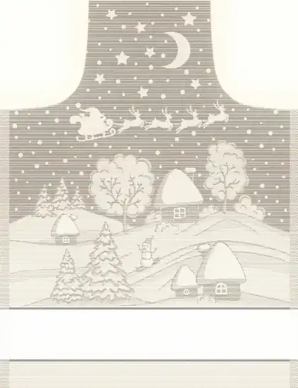 Grembiule Snow Lurex - Ecru | Fine serie