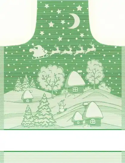 Tra i più amati | Grembiule Snow Lurex - Verde