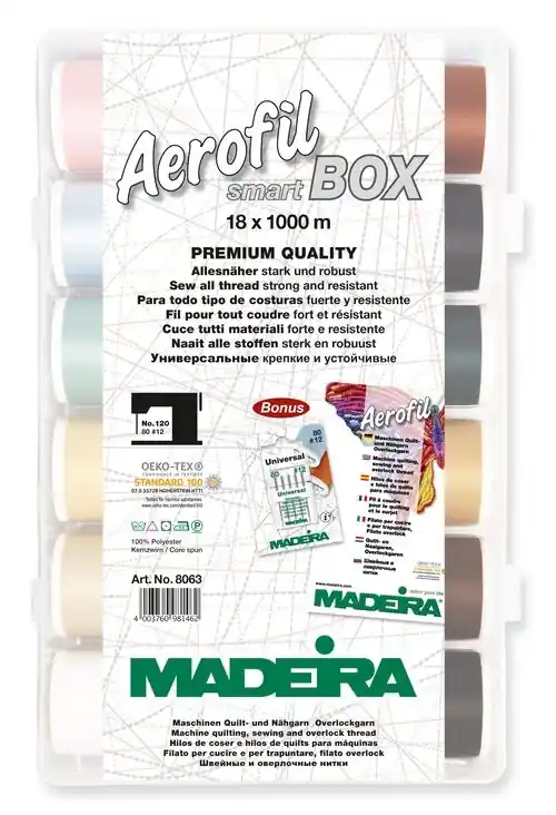 Risparmio extra | Smart Box Aerofil 18 fili Madeira - mt. 1000