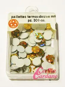 Promo lampo - Paillettes Glitterate Oro da 6mm (300 pezzi)