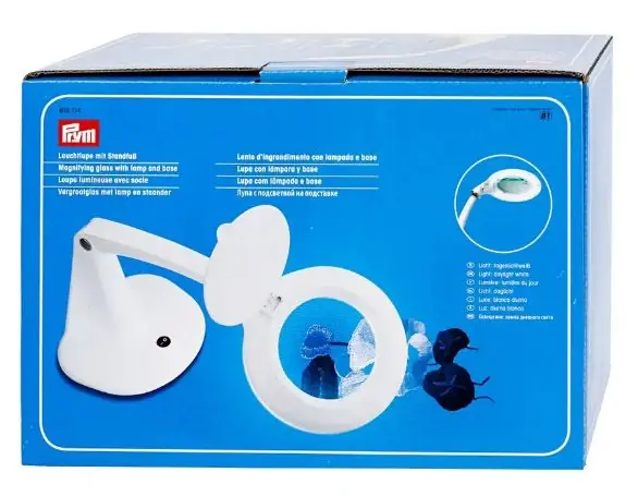Nuovo arrivo | Lente di ingrandimento con lampada e base Prym