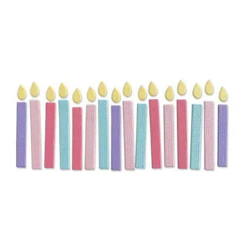Direttamente dalla fabbrica | Fustella Sizzix Thinlits "Candeline di compleanno" - 665071