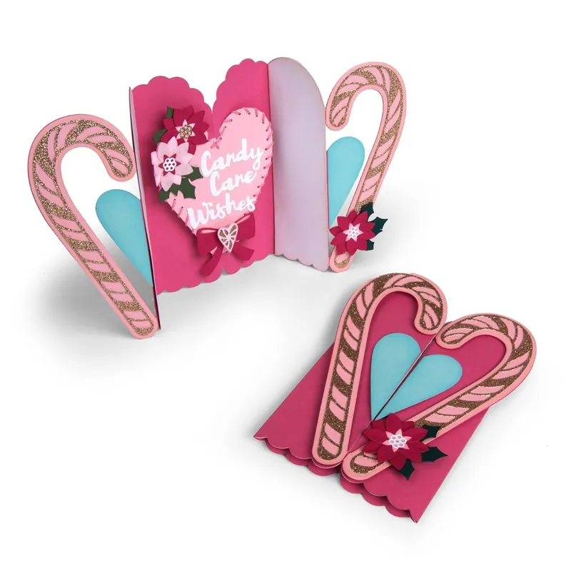 Fustella Sizzix Thinlits "Biglietto, bastoncini dolci" - 662450 - Disponibile ora