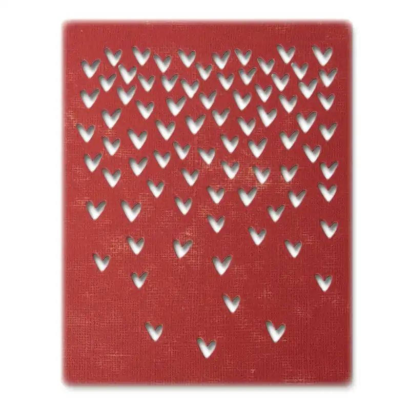Imperdibile | Fustella Sizzix Thinlits "Pioggia di cuori" - 664415