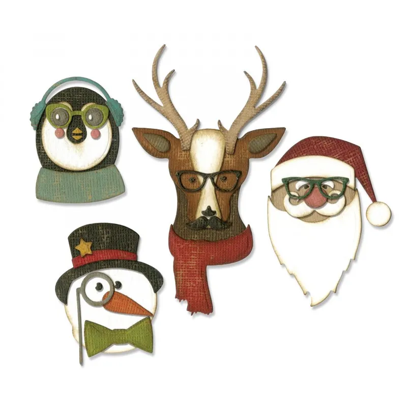 Fustella Sizzix Thinlits "Natale cool" - 663099 - Prodotto di punta