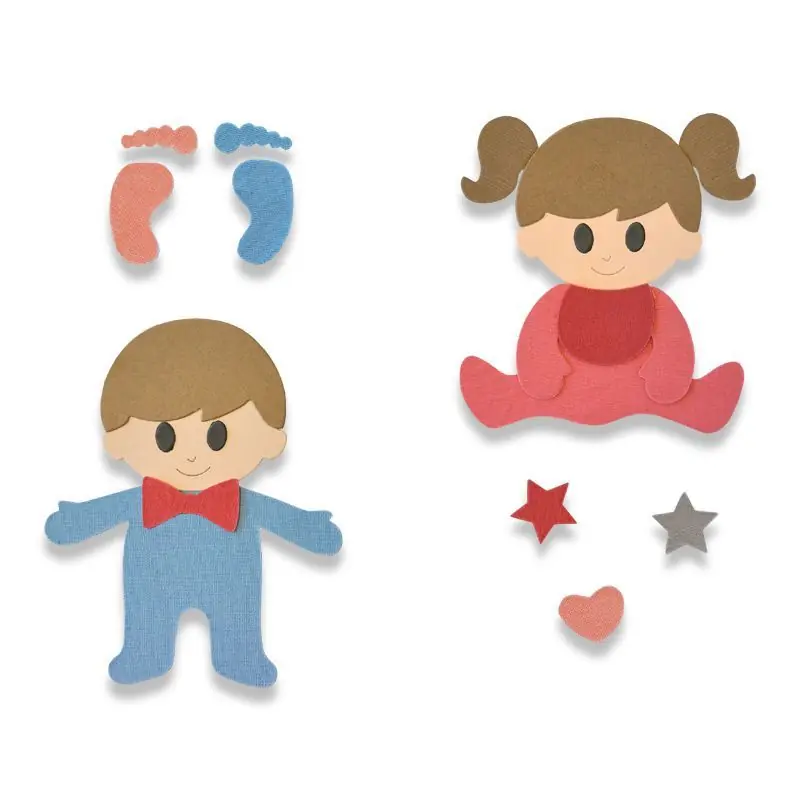 Diretto dal produttore - Fustella Sizzix Bigz L "Bébé" - 662629