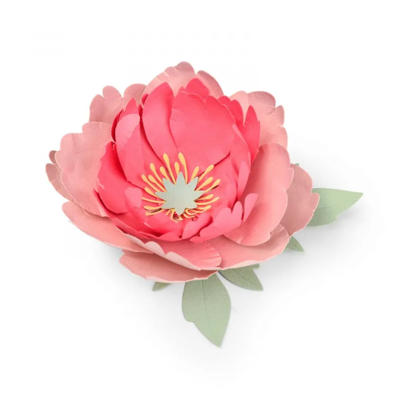 Fustella Sizzix Thinlits "Peonia" - 663593 - Promozione