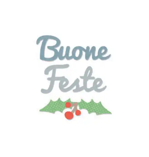 Saldi | Fustella Sizzix Bigz "Buone feste e agrifoglio" - 662327