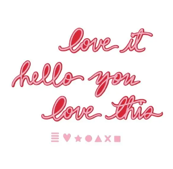 Fustella Sizzix Thinlits "Script Vicky n.1" - 667073 - Sconto extra