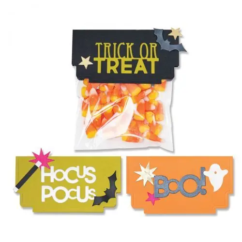Fustella Sizzix Thinlits "Topper di Halloween" - 665951 | Top vendite