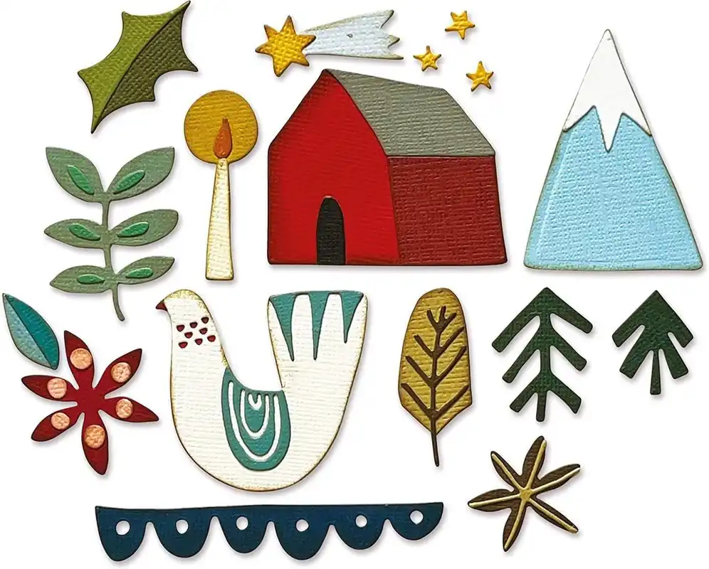 Fustella Sizzix Thinlits "Natale nordico" - 665576 | Consigliato