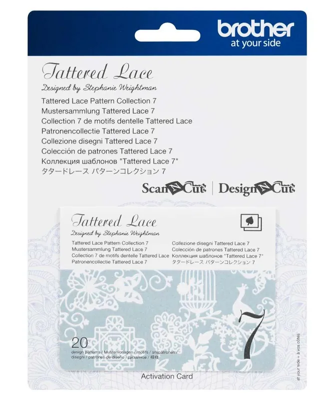 Scelto dai clienti - Collezione disegni Tattered Lace 7 Brother Scanncut "I migliori disegni"