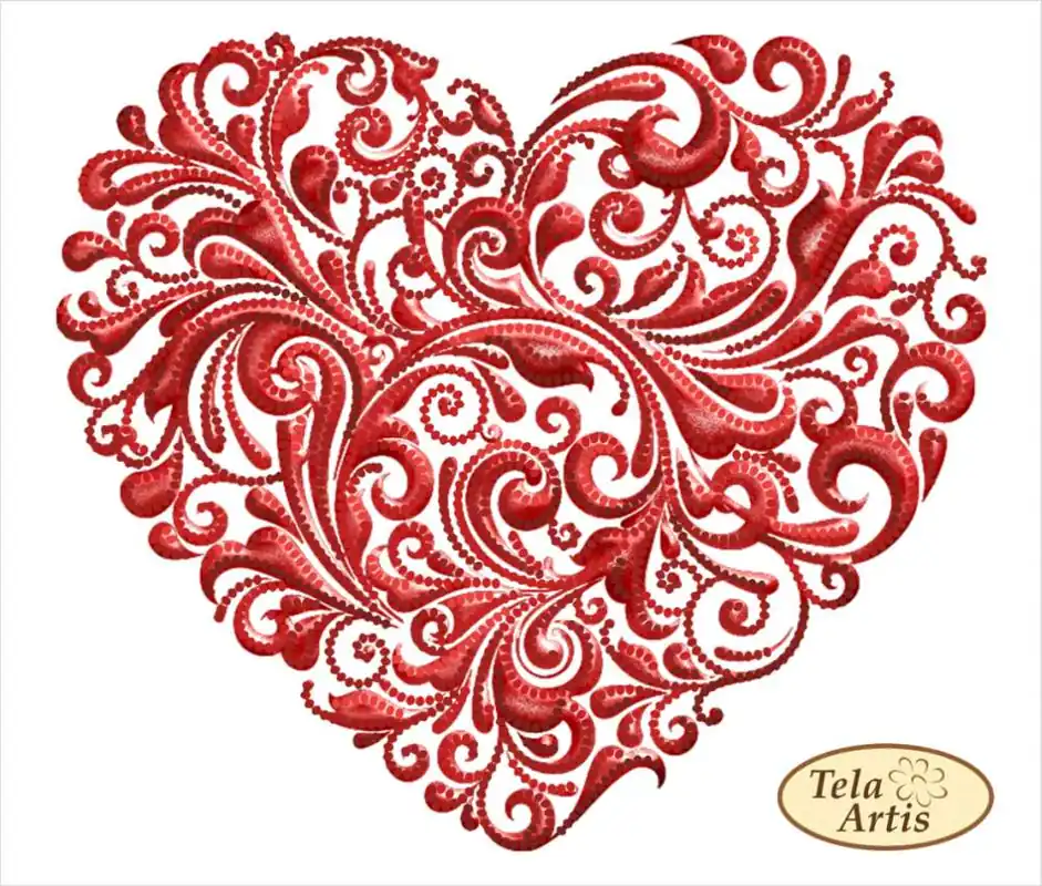 Qualità superiore - “Felice san Valentino. CUORE”. Schema ricamo a perline